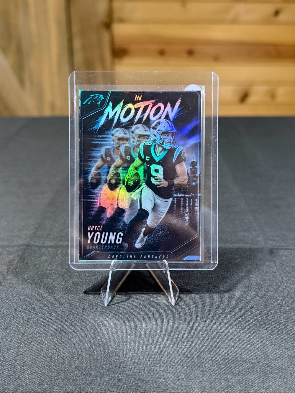 Bryce Young Carolina Panthers "In Motion" Custom Football Card